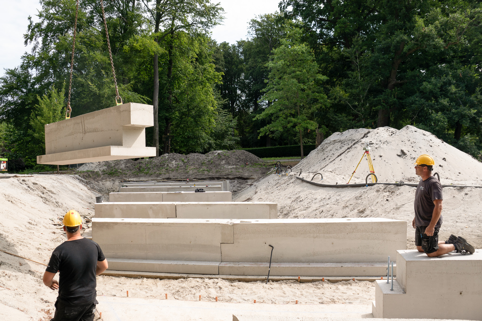 Beton fundering brug Keukenhof