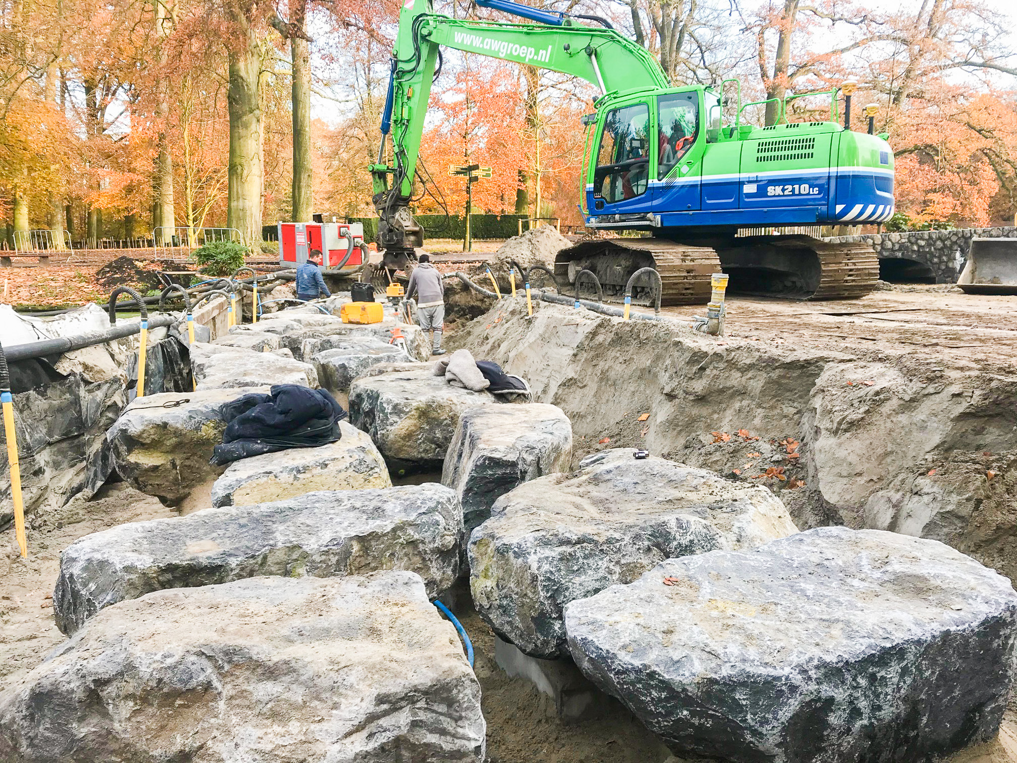 Stapstenen brug Keukenhof AW Groep