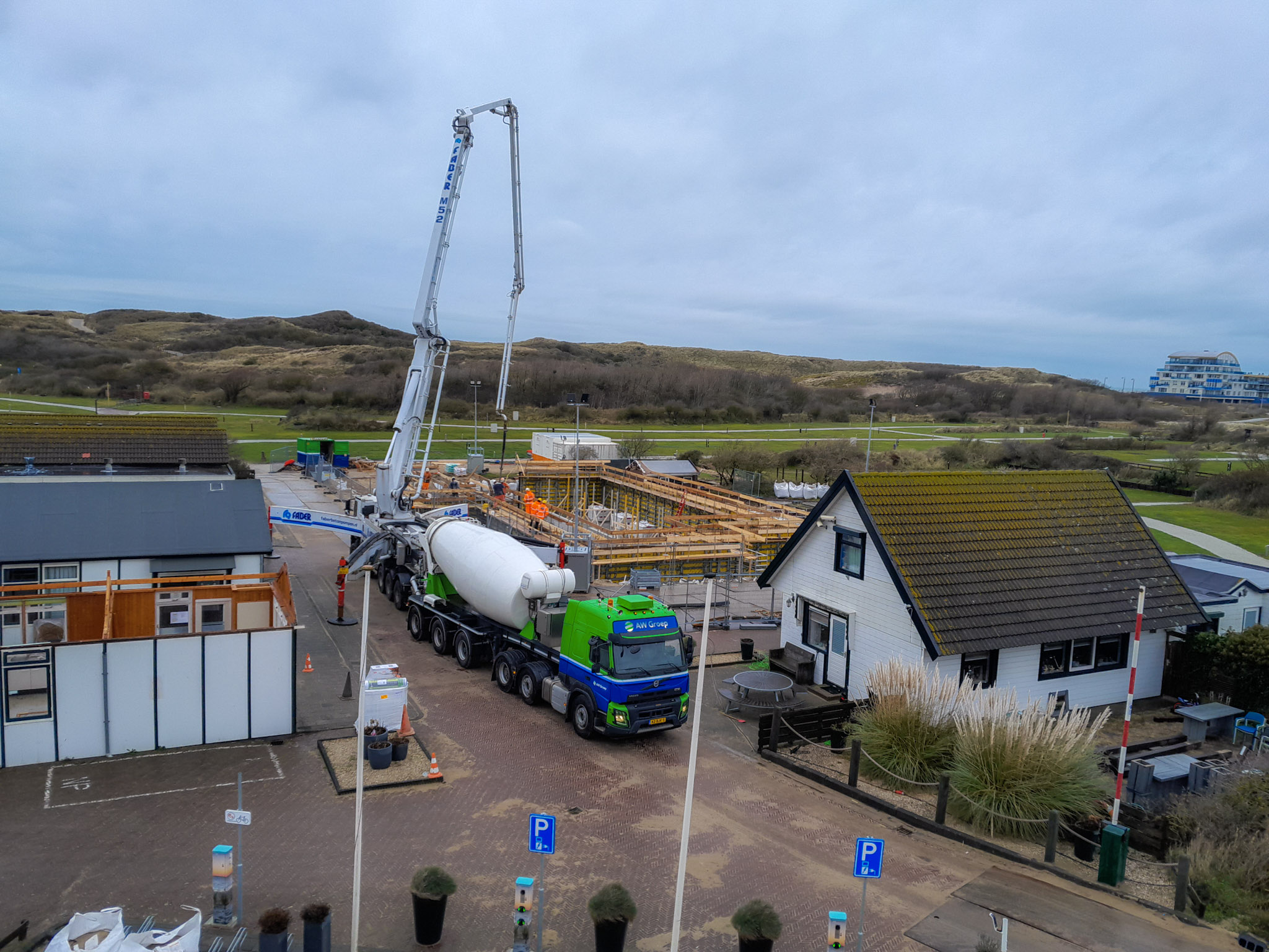 Betonwerk kelder Strandcamping Zuidduinen