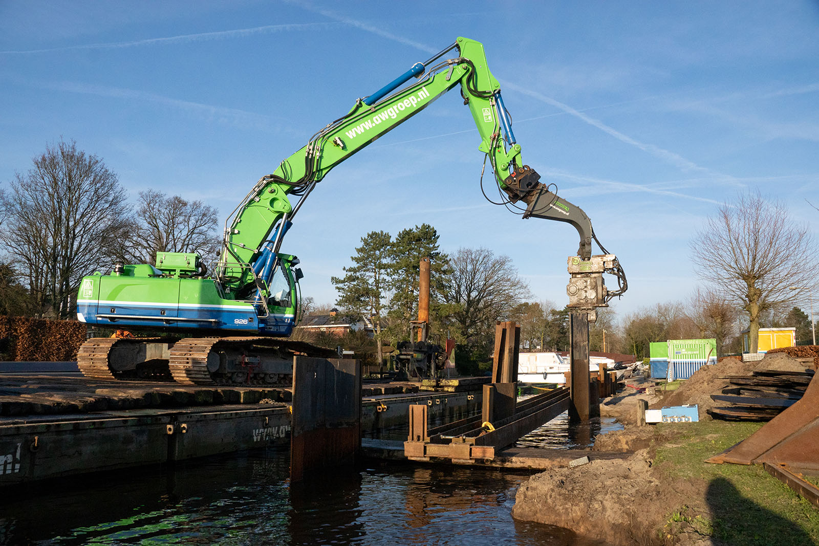 Project: Vervangen damwand jachthaven van Merlen