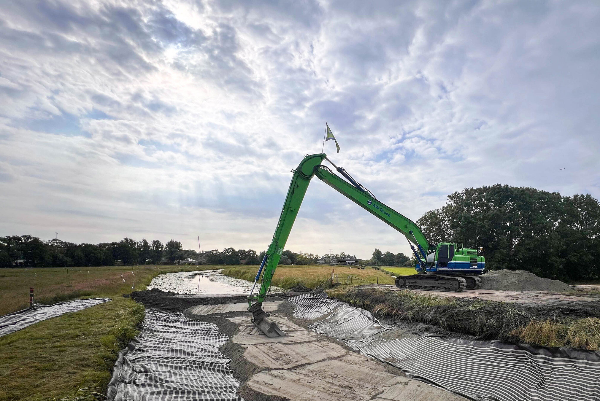 AW aan het werk.