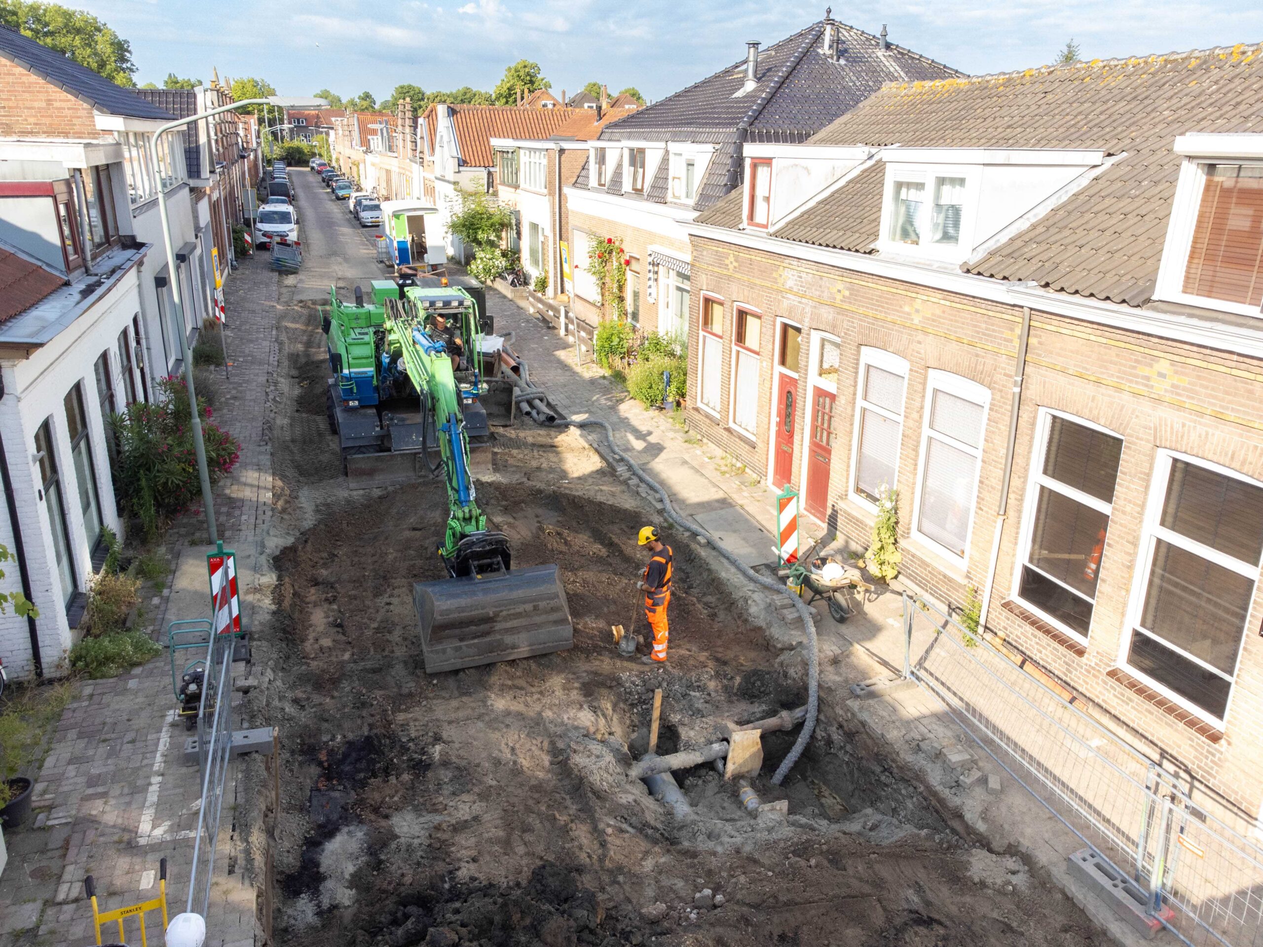 Trillingsvrij werken in de Komatistraat in Dordrecht