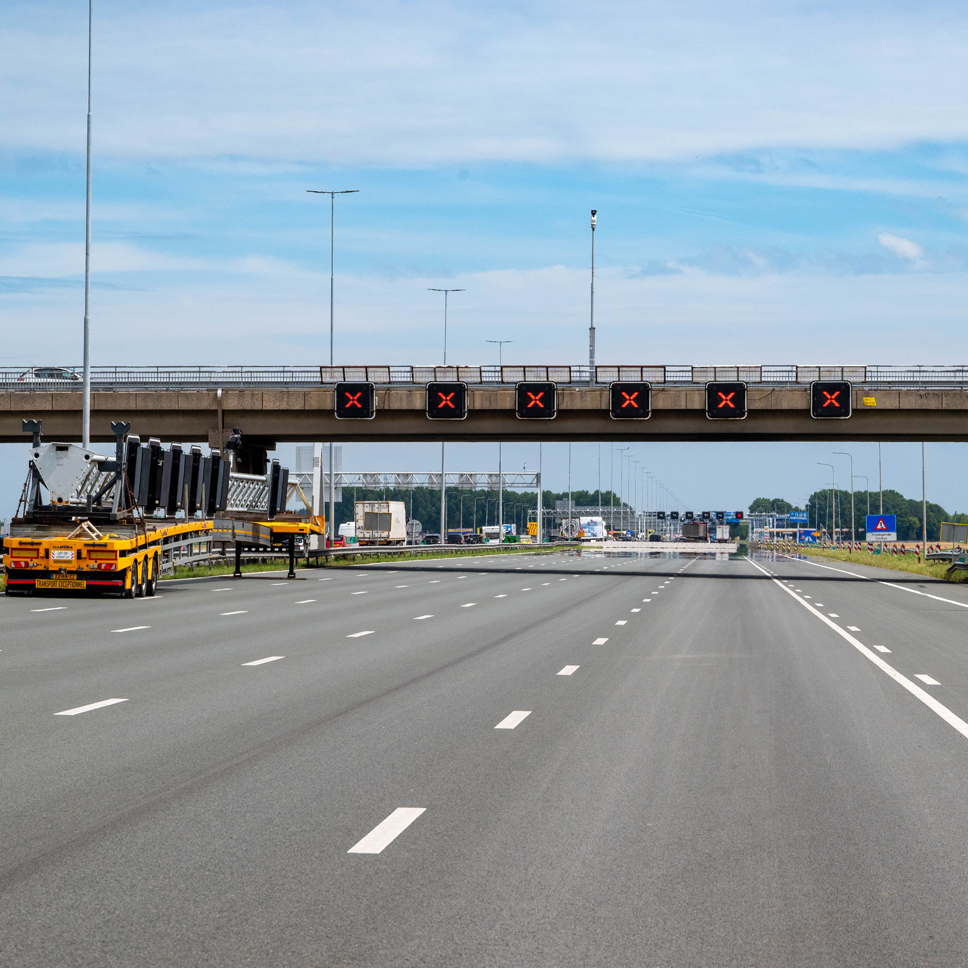 Snelweg afgesloten.